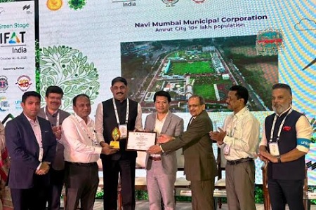 नवी मुंबई महानगरपालिकेस पर्यावरण क्षेत्रातील उल्लेखनीय कामगिरीबद्दल ‘हरित यशोगाथा सर्वांगीण उत्कृष्टता’ पुरस्कार
