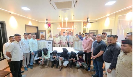 भुसावळ येथे २५ लाखाची सिनेस्टाईल लूट उघडकीस ,लुटीतील सहा जणांना ४८ तासात बेड्या