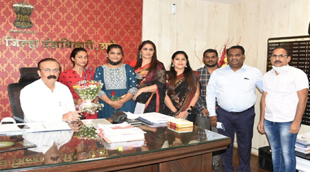 बदलापूरच्या अनाथाश्रमातील मुलीला मिळाला ‘एमबीबीएस’ला प्रवेश-जिल्हाधिकारी राजेश नार्वेकर यांनी केले कौतुक