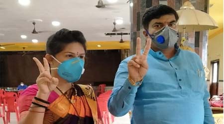 ठाणे जिल्हा परिषदेच्या अध्यक्षपदी सुषमा सागर लोणे तर उपाध्यक्ष पदी सुभाष गोटीराम पवार यांची बिनविरोध निवड